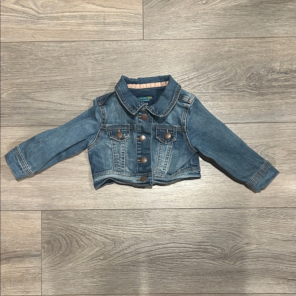 OshKosh B'gosh Denim Blue Jean Jacket Size 12‎ months